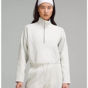 Lululemon mixed fabric half zip
